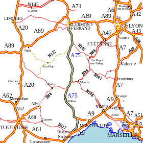 Carte de la route.