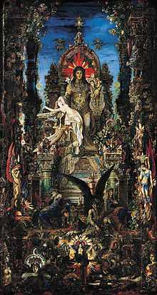 Jupiter et Sémélé, tableau de Gustave Moreau, 1895.