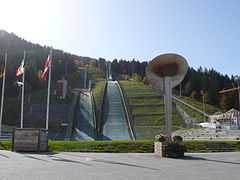 Vue du tremplin du Praz