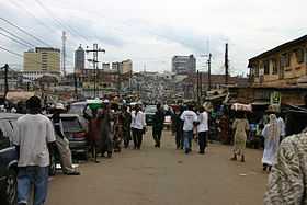 Scène de rue à Ibadan.