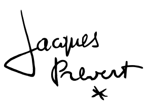 Signature de Jacques Prévert