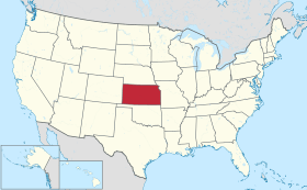 Carte des États-Unis avec le Kansas en rouge.SurnomThe Sunflower State, Wheat State, Jayhawker StateEn français : « L'État du tournesol, L'État du blé, L'État des « Jayhawkes » »DeviseAd astra per aspera (latin)« Jusqu'aux étoiles par des sentiers ardus »