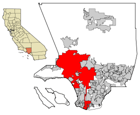 Carte du comté de Los Angeles