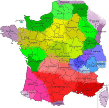 Carte des Langues et Dialectes parlés en France