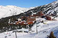 Station de ski des Arcs 2000 en hiver