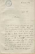 Lettre de Charles Baudelaire à l'impératrice Eugénie 1 - Archives Nationales - AE-II-1980.JPG