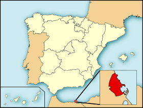 Localisation de Ville autonome de Melilla