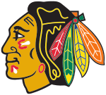 Logo des Blackhawks représentant une tête d'indien.