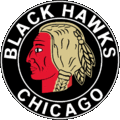 Premier logo couleur des Blackhawks