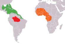 Description de l'image Mapa distribuicao Trichechus.png.