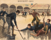 Dessin d'un match de rink hockey