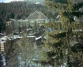 Vue du village de Montana.