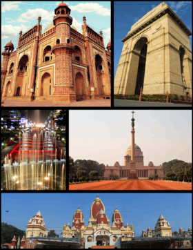 Mausolée de Safdar Jung, India Gate, Rashtrapati Bhavan, temple Laxminarayan, Connaught Place