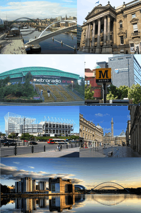 Un montage de Newcastle