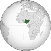 Description de l'image Nigeria (orthographic projection).svg.