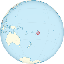 Description de l'image Niue on the globe (Polynesia centered).svg.