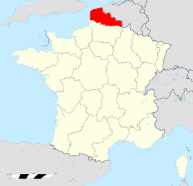 Localisation de Nord-Pas-de-Calais