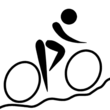 Description de l'image Olympic pictogram Cycling (mountain bike).png.