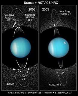 Deux photos comparant les anneaux connus en 2003 et 2005.