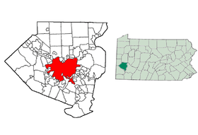 Carte du comté d'Allegheny