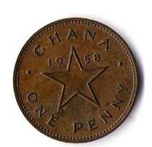 Un ancien Penny du Ghana de 1958