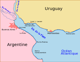 Carte du rio de la Plata.