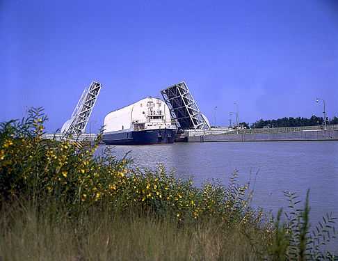 Poseidon barge transporting Saturn V S-II.jpg