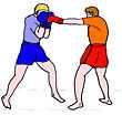 Couverture sur un jab en Boxe birmane