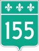 Panneau route 153