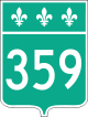Panneau route 359
