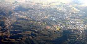 Queanbeyan vu du ciel