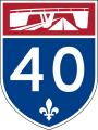 Panneau autoroute 40