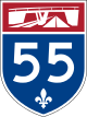 Panneau autoroute 55