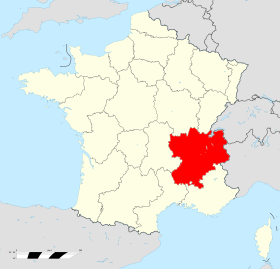 Localisation de Rhône-Alpes