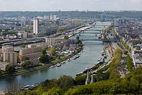 La Seine à  Rouen.