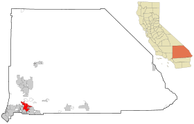 Carte du comté de San Bernardino