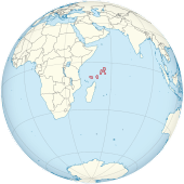 Description de l'image Seychelles on the globe (Madagascar centered).svg.