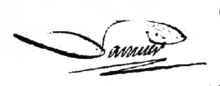 Signature de Antoine Laurent de Lavoisier