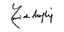 Signature de Louis Victor de Broglie