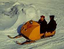 Photo d'un des premiers modèles de Ski-doo.