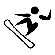 Description de l'image Snowboarding pictogram.svg.