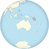 Description de l'image Solomon Islands on the globe (Oceania centered).svg.