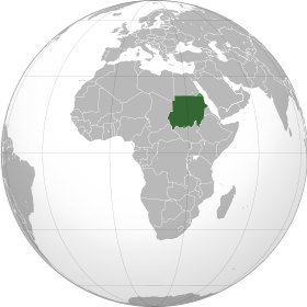 Description de l'image Sudan (orthographic projection) highlighted.svg.