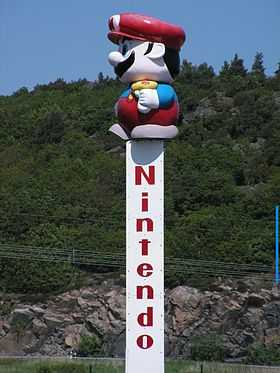 Statue de Mario, située au quartier général de Nintendo à Kungsbacka (Suède)