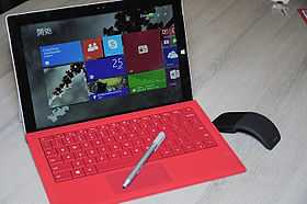 Surface Pro 3 avec ses accessoires