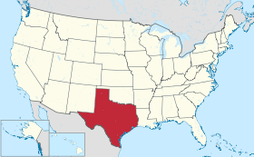 Carte des États-Unis avec le Texas en rouge.SurnomLone Star StateEn français : « État de l'étoile solitaire »DeviseFriendship« Amitié »