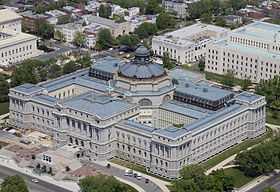 Bibliothèque du Congrès, vue aérienne.