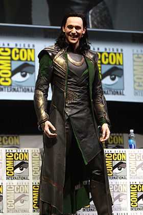 Tom Hiddleston dans son rôle de Loki au Comic Con