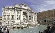 Photographie de la Fontaine de Trevi de Rome
