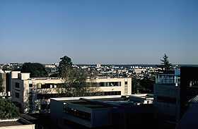 Photographie présentant une vue sur le campus du Ribay et l'université du Maine.